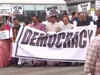 Congress leads ‘Democracy in danger’ march through Vijay Chowk against Centre; demands JPC into Adani row