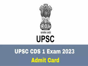 UPSC releases admit card for CDS 1 exam 2023, here’s how to check