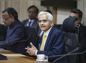 Mumbai: Reserve Bank of India (RBI) Governor Shaktikanta Das speaks during a pre...