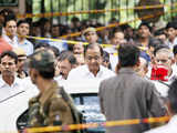 P. Chidambaram at blast site