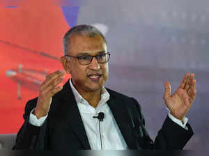New Delhi: Akasa Air CEO and CoFounder Vinay Dube speaks during an interactive s...