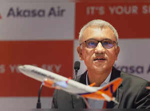 Bengaluru: Founder & CEO, Akasa Air, Vinay Dube during a press conference after ...