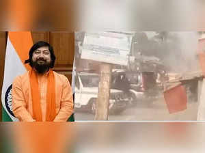 Vehicle of Union minister Nishith Pramanik attacked in Bengal
