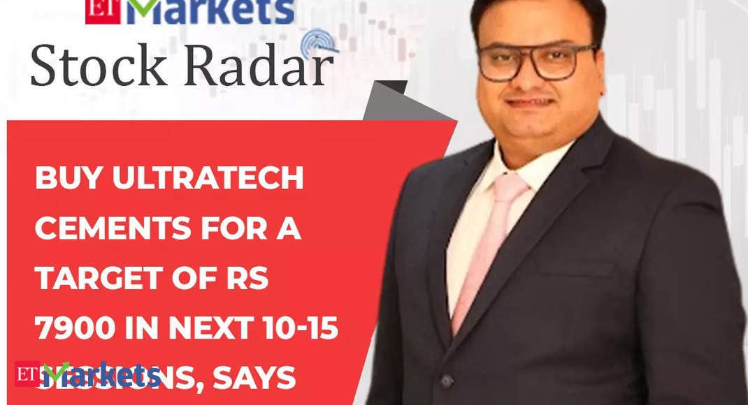 Stock Radar: Buy UltraTech Cements for a target of Rs 7900 in next 10-15 sessions, says Rahul Sharma