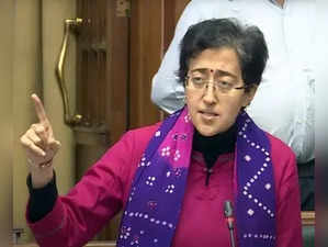 New Delhi: AAP MLA Atishi Marlena speaks during the winter session of Delhi assembly, at Vidhan Sabha in New Delhi on Tuesday, January 17, 2023.  (Photo: TV Grab/IANS)