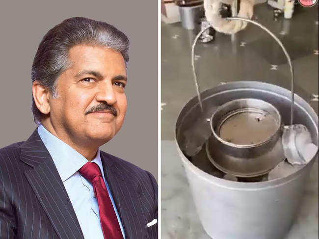 Anand Mahindra shared with his 10.4 million followers​ on Twitter a unique way to make ice cream.