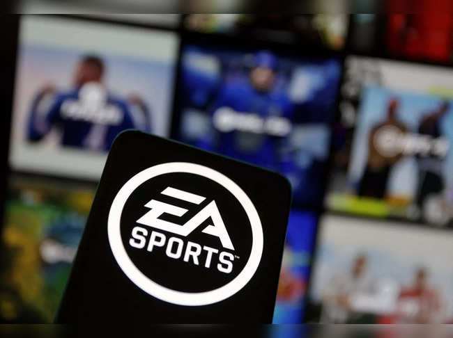 Illustration shows EA (Electronic Arts) Sports logo