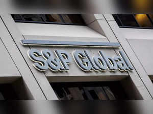 FILE PHOTO_ The S&P Global logo is displayed on its offices in the financial district in New York