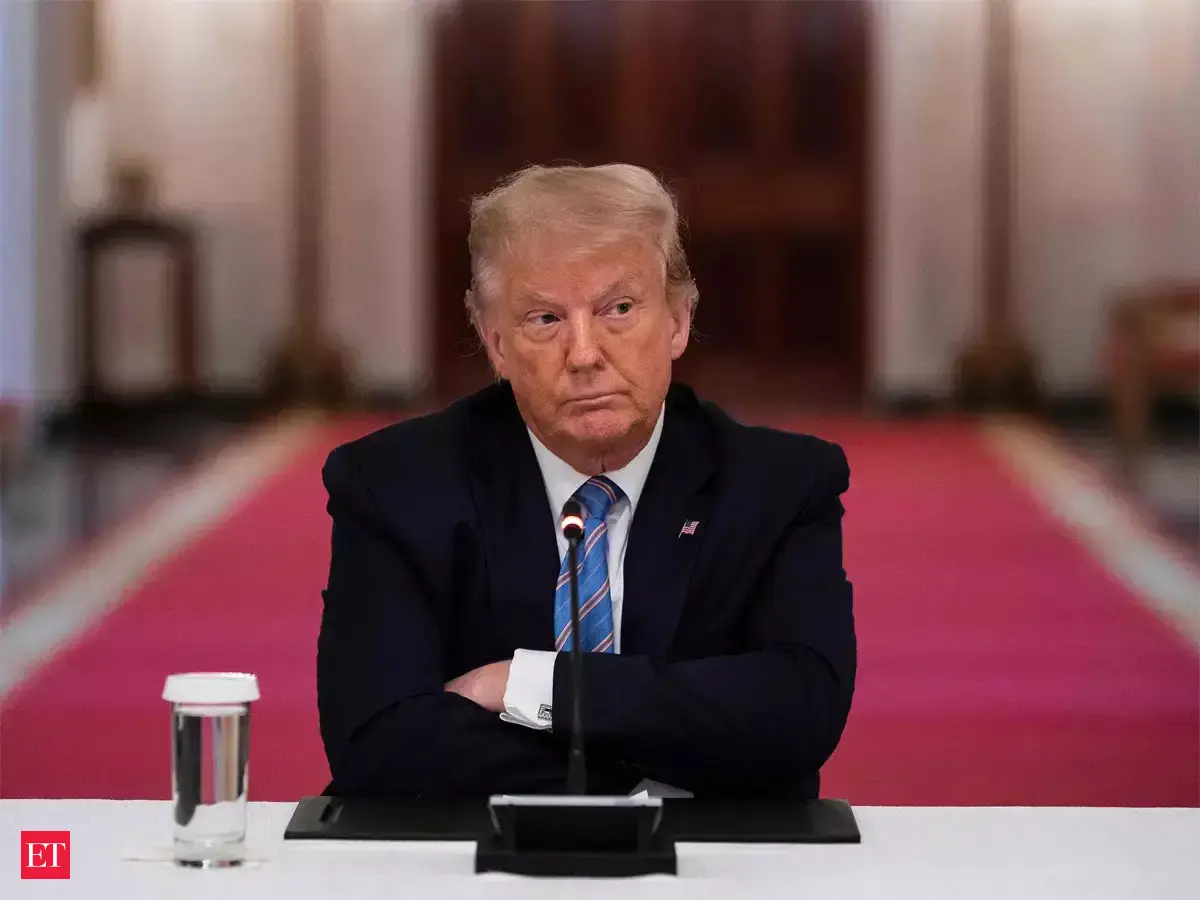 trump: Trump criminally charged in New York, a first for a US ex-president  - The Economic Times