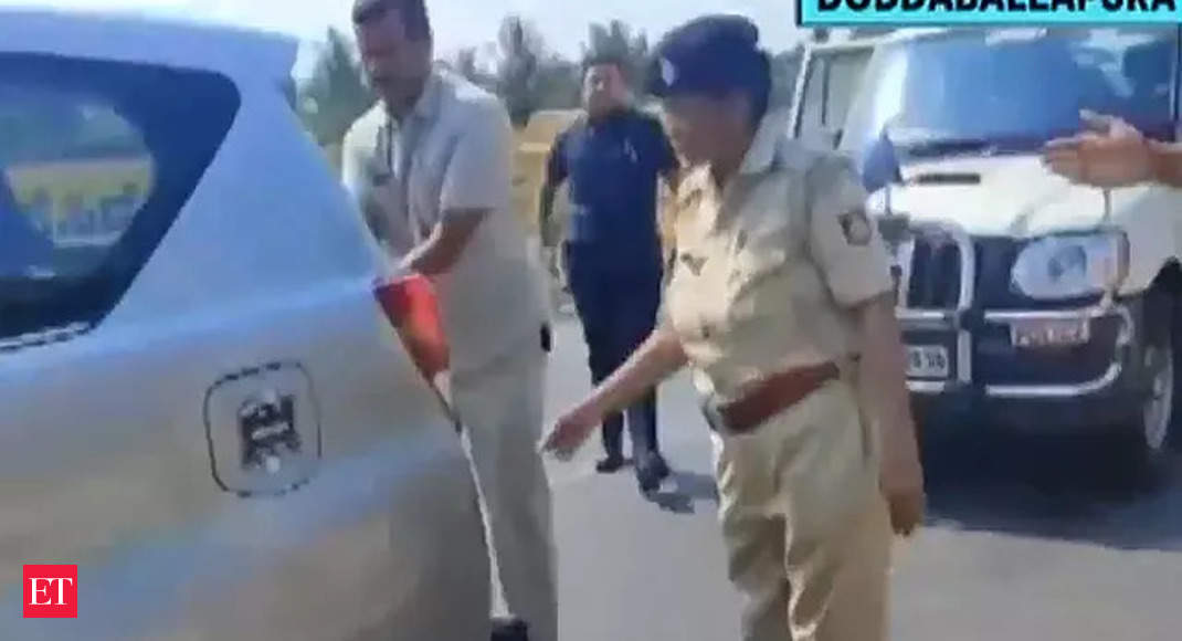 Karnataka polls 2023: EC officials check CM's car which was on its way to a temple