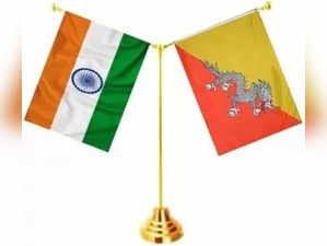 Bhutan, India flag