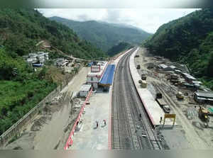 World's tallest pier railway bridge being build in Jiribam-Imphal railway project