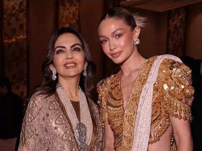 ​Gigi Hadid expresses gratitude to the Ambanis for her 'first unforgettable trip to India.'​