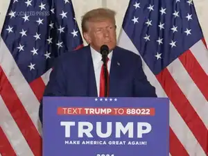 Donald Trump, stone-faced, pleads not guilty in court appearance ...