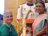 Author Sudha Murty receives Padma Bhushan; daughter, UK First Lady Akshata gets front-row seat to the ceremony