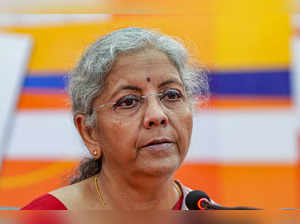 Bengaluru: Union Finance Minister and senior BJP leader Nirmala Sitharaman addre...