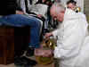 Watch: For Holy Thursday, Pope washes feet of prisoners