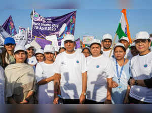 New Delhi: Union Minister of Health & Family Welfare Mansukh Mandaviya with Unio...