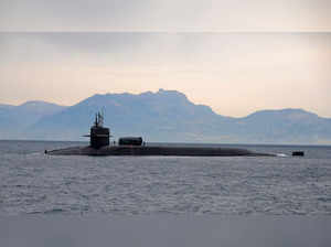FILE PHOTO: File photo of the guided missile submarine USS Florida (SSGN 728) in the Bay of Naples Italy in the Mediterranean Sea