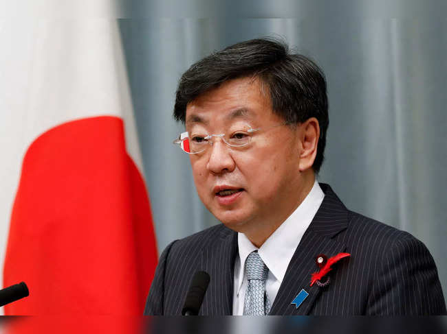 Japan chief of cabinet secretary Matsuno Hirokazu