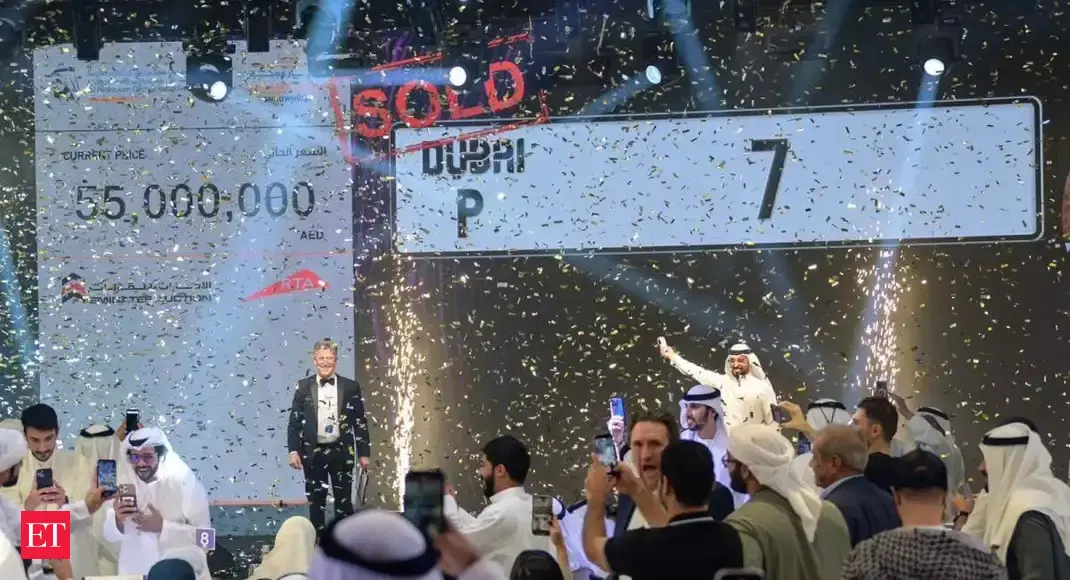 Most Expensive Number Plate Dubai P7 Number Plate Sold For A Record 