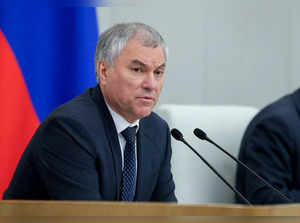 Russian lawmakers attend a plenary session of the State Duma, the lower house of parliament, in Moscow