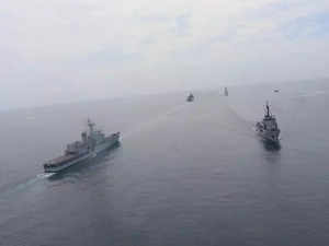 Indian Navy carries out SLINEX maritime operations with Sri Lanka Navy
