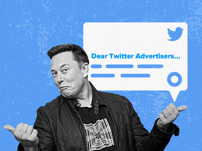 Elon Musk is thanking Twitter advertisers