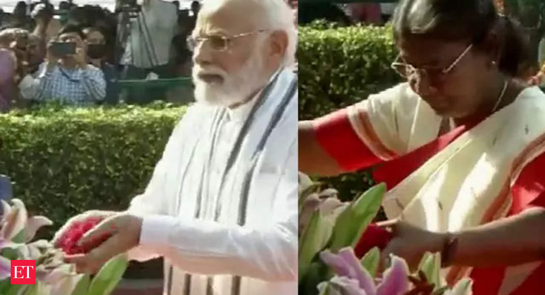 Watch: PM Narendra Modi, President Droupadi Murmu Pay Tribute To Dr BR ...