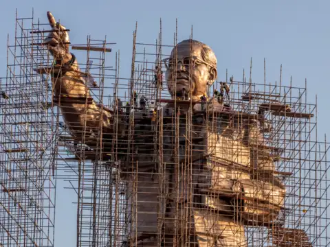 The statue