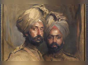 London: The painting of two World War I Indian