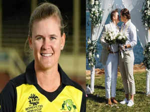 Australian cricketer Jessica Jonassen ties knot with best friend Sarah Wearn in Hawaii. See images