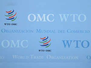 FILE PHOTO: A logo is seen at the WTO in Geneva
