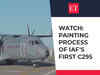 Watch: Painting process of IAF's first C295 at Spain's Airbus site
