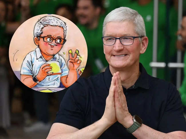​The animated avatar of Cook bore a perfect resemblance to the Apple CEO.