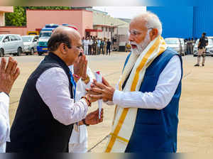 PM Narendra Modi with Karnataka Chief Minister Basavraj Bommai