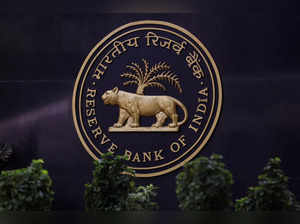 FILE PHOTO: A Reserve Bank of India (RBI) logo is seen inside its headquarters in Mumbai, India