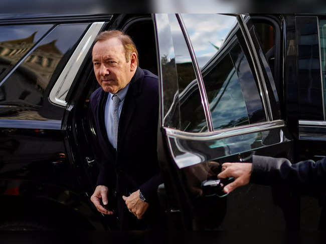 Actor Kevin Spacey arrives at the Manhattan Federal Court for his civil sex abuse case in New York