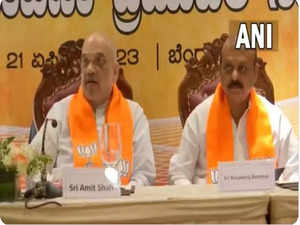 Karnataka elections: Amit Shah holds meeting with top BJP state leaders