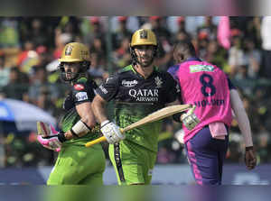 Royal Challengers Bangalore batters Faf du Plessis and Glenn Maxwell ...