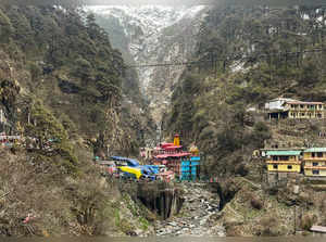 Uttarkashi: Yamunotri Dham after its portals were opened on the occasion of Aksh...
