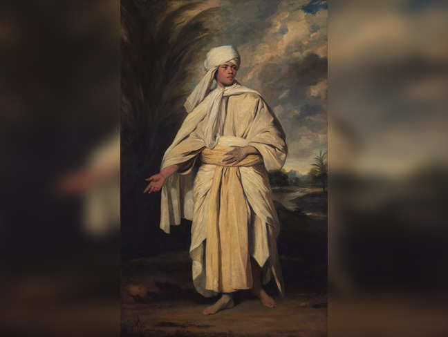 A handout picture made available by The National Portrait Gallery in London on April 25, 2023 shows the painting entitled 'Portrait of Mai (Omai)' by English artist Joshua Reynolds. Britain's National Portrait Gallery on Tuesday announced that it had raised tens of millions of pounds in funding to save one of the country's most celebrated paintings for the nation. The central London gallery said it had garnered £25 million ($31.2 million) of the £50 million required to jointly acquire Joshua Reynolds's 1776 masterpiece "Portrait of Mai (Omai)". - RESTRICTED TO EDITORIAL USE - MANDATORY CREDIT 'Image Courtesy of the National