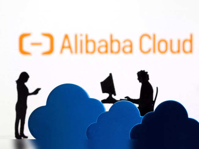 FILE PHOTO: Illustration shows Alibaba Cloud service logo