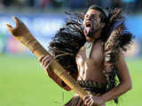 A Maori dancer