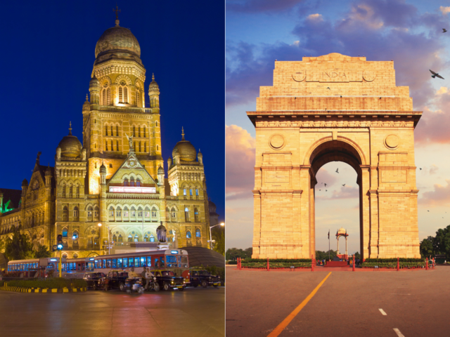 Delhi and Mumbai