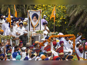Sri Muktsar Sahib: Shiromani Akali Dal President Sukhbir Singh Badal and others ...