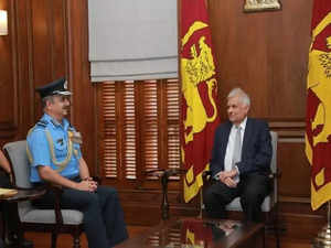 IAF Chief VR Chaudhari calls on Sri Lanka President Ranil Wickremesinghe