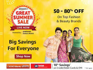 Amazon Great Summer Sale 2023 Min. 50% OFF on Popular Brands in Fashion & Beauty