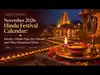 November 2026 Hindu Festival Calendar: Diwali, Chhath Puja, Dev Diwali and Other Important Dates:Image