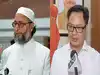Image for Asaduddin Owaisi, Kiren Rijiju engage